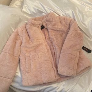 Ambiance Outerwear Pink Fur Coat💓